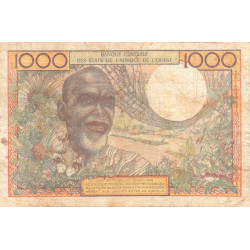 Côte d'Ivoire - Pick 103An - 1'000 francs - Série A.197 - Sans date (1980) - Etat : TB-