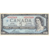 Canada - Pick 77cr (remplacement) - 5 dollars - Série * R/X - 1954 (1972) - Etat : TB