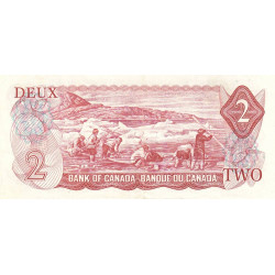 Canada - Pick 86a_2 - 2 dollars - Série AGC - 1974 (1975) - Etat : TTB