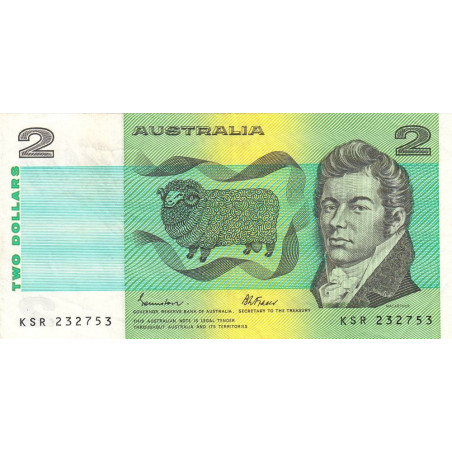 Australie - Pick 43e - 2 dollars - Série KSR - 1985 - Etat : TB+