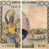 Etats de l'Afrique Equatoriale - Pick 1f - 100 francs - Série B.39 - 1961 - Etat : TB-