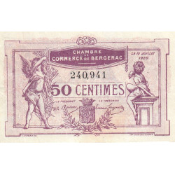 Bergerac - Pirot 24-35 - 50 centimes - 12/07/1920 - Etat : TTB