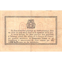 Béthune - Pirot 26-1 - 50 centimes - Série 127 - 04/10/1915 - Etat : TB+