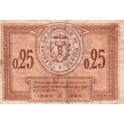 Bolbec - Pirot 29-1 - 25 centimes - 1920 - Etat : TB