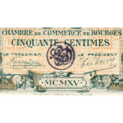 Bourges - Pirot 32-5 - Série A - 50 centimes - 1915 - Etat : SUP+