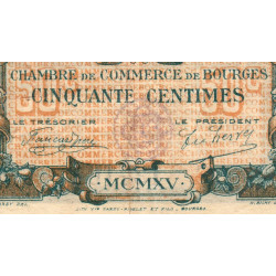 Bourges - Pirot 32-5 - Série C - 50 centimes - 1915 - Etat : TTB