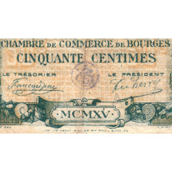 Bourges - Pirot 32-1 - Série A - 50 centimes - 1915 - Etat : TB-