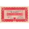 Nancy - Pirot 87-1 - 50 centimes - Série C - 09/09/1915 - Etat : TTB