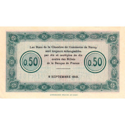 Nancy - Pirot 87-1 - 50 centimes - Série M - 09/09/1915 - Etat : SPL