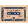 Nancy - Pirot 87-9 - 1 franc - Série 4U - 15/05/1916 - Etat : TTB