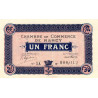 Nancy - Pirot 87-11 - 1 franc - Série 5A - 01/12/1916 - Petit numéro - Etat : SUP