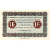 Nancy - Pirot 87-11 - 1 franc - Série 5A - 01/12/1916 - Petit numéro - Etat : SUP