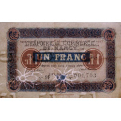 Nancy - Pirot 87-18 - 1 franc - Série 9F - 01/01/1918 - Etat : TTB+