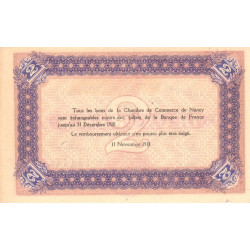 Nancy - Pirot 87-25 - 2 francs - Série B - 11/11/1918 - Etat : SUP+