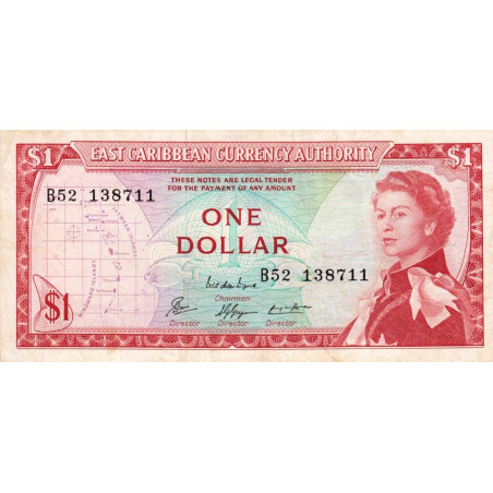 Etats de l'Est des Caraïbes - Pick 13e - 1 dollar - Série B52 - 1974 - Etat : TTB