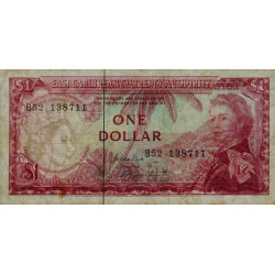 Etats de l'Est des Caraïbes - Pick 13e - 1 dollar - Série B52 - 1974 - Etat : TTB