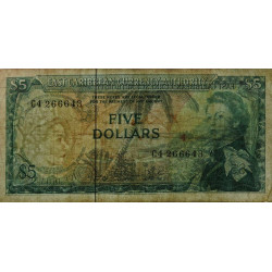 Etats de l'Est des Caraïbes - Pick 14e_2 - 5 dollars - Série C4 - 1968 - Etat : TB