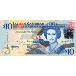 Etats de l'Est des Caraïbes - Pick 48 - 10 dollars - Série FE - 2008 - Etat : NEUF