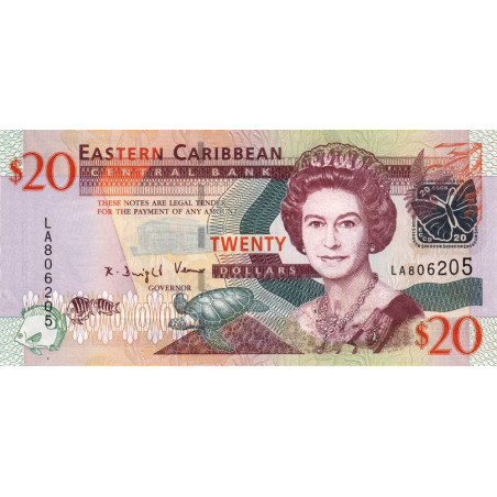 Etats de l'Est des Caraïbes - Pick 49 - 20 dollars - Série LA - 2008 - Etat : NEUF