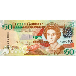 Etats de l'Est des Caraïbes - Pick 50 - 50 dollars - 2008 - Etat : NEUF
