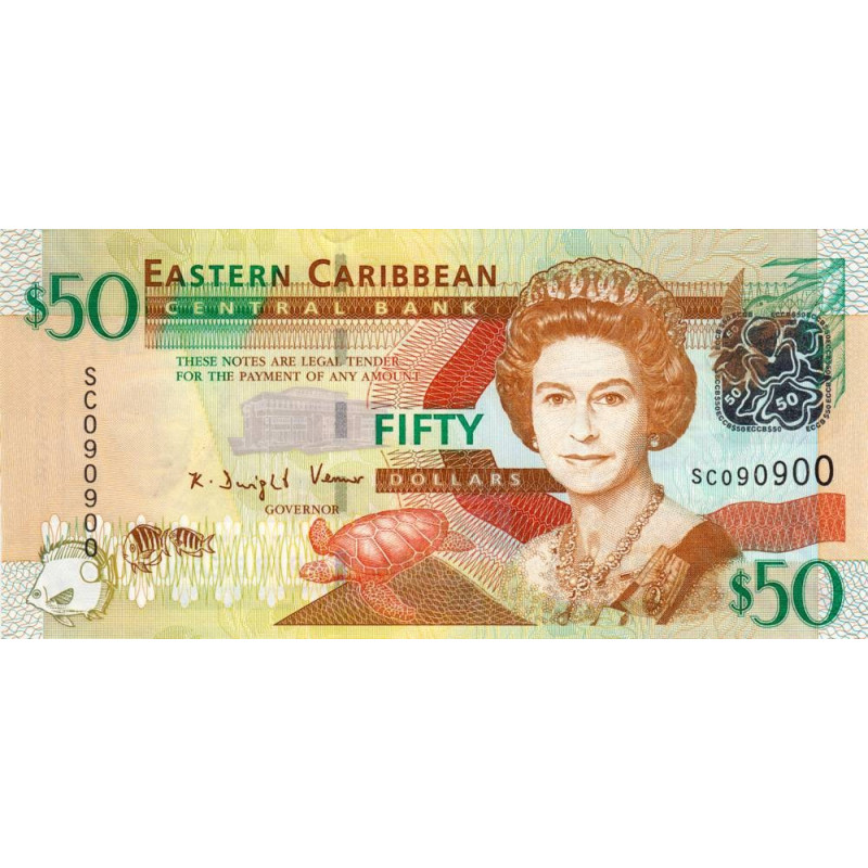 Etats de l'Est des Caraïbes - Pick 50 - 50 dollars - Série SC - 2008 - Etat : NEUF