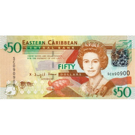 Etats de l'Est des Caraïbes - Pick 50 - 50 dollars - Série SC - 2008 - Etat : NEUF