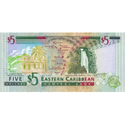 Caraïbes Est - Montserrat - Pick 37m - 5 dollars - Série A - 2001 - Etat : NEUF