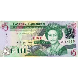 Caraïbes Est - Montserrat - Pick 42m - 5 dollars - Série A - 2003 - Etat : NEUF