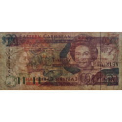 Caraïbes Est - Saint Vincent & les Grenadines - Pick 28v - 20 dollars - Série A - 1993 - Etat : TB
