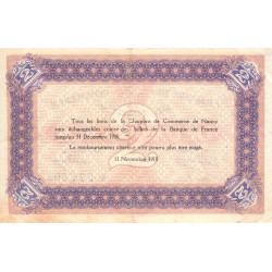 Nancy - Pirot 87-25 - 2 francs - Série C - 11/11/1918 - Etat : TTB+