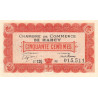 Nancy - Pirot 87-28 - 50 centimes - Série 12Q - 01/12/1918 - Etat : SPL