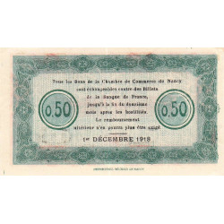 Nancy - Pirot 87-28 - 50 centimes - Série 12Q - 01/12/1918 - Etat : NEUF