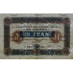 Nancy - Pirot 87-30 - 1 franc - Série 13N - 01/12/1918 - Etat : TTB