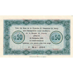 Nancy - Pirot 87-40 - 50 centimes - Série 22A - 01/05/1920 - Etat : SPL