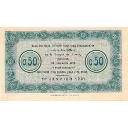 Nancy - Pirot 87-43 - 50 centimes - Série25F - 01/01/1921 - Etat : NEUF