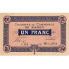 Nancy - Pirot 87-49 - 1 franc - Série 27K - 01/01/1921 - Etat : SUP+