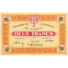 Nancy - Pirot 87-52 - 2 francs - Série Fbis - 01/01/1921 - Etat : TB+