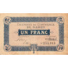 Nancy - Pirot 87-54 - 1 franc - Série 33- 01/01/1922 - Etat : TB+