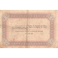 Nancy - Pirot 87-55-G - 2 francs - Série G - 01/01/1922 - Etat : TB
