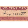 Nancy - Pirot 87-56 - 25 centimes - Sans date - Etat : TTB-