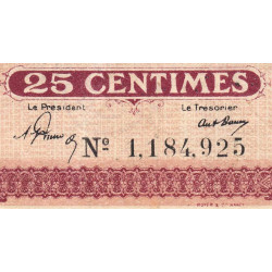Nancy - Pirot 87-57 - 25 centimes - Sans date - Etat : TTB-