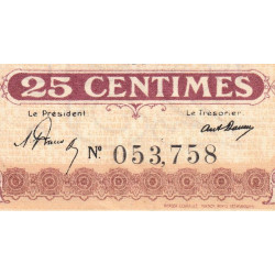 Nancy - Pirot 87-58 - 25 centimes - Sans date - Etat : SUP