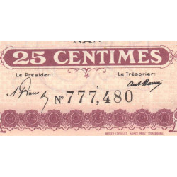 Nancy - Pirot 87-61a - 25 centimes - Sans date - Etat : SPL