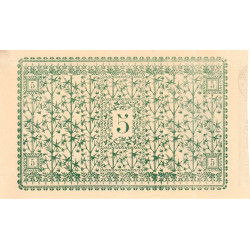 Amiens - Pirot 7-4 - 5 francs - Série S.1 D - 15/09/1914 - Etat : TTB+