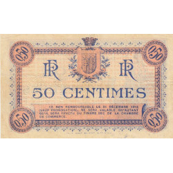 Narbonne - Pirot 89-1 - 50 centimes - Série B - 22/07/1915 - Etat : TB+