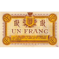 Narbonne - Pirot 89-2 - 1 franc - Série A - 22/07/1915 - Etat : SPL