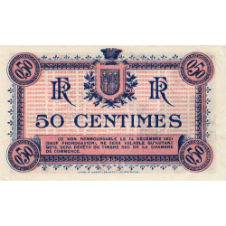 Narbonne - Pirot 89-9 - 50 centimes - Série G - 14/12/1916 - Etat : SPL