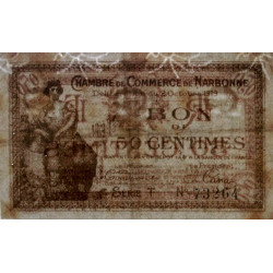 Narbonne - Pirot 89-17 - 50 centimes - Série T - 02/10/1919 - Etat : TB+