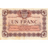 Narbonne - Pirot 89-21 - 1 franc - Série A.D. - 13/01/1921 - Etat : TB+