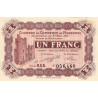 Narbonne - Pirot 89-28 - 1 franc - Série R.X.B. - 27/03/1921 - Etat : SUP